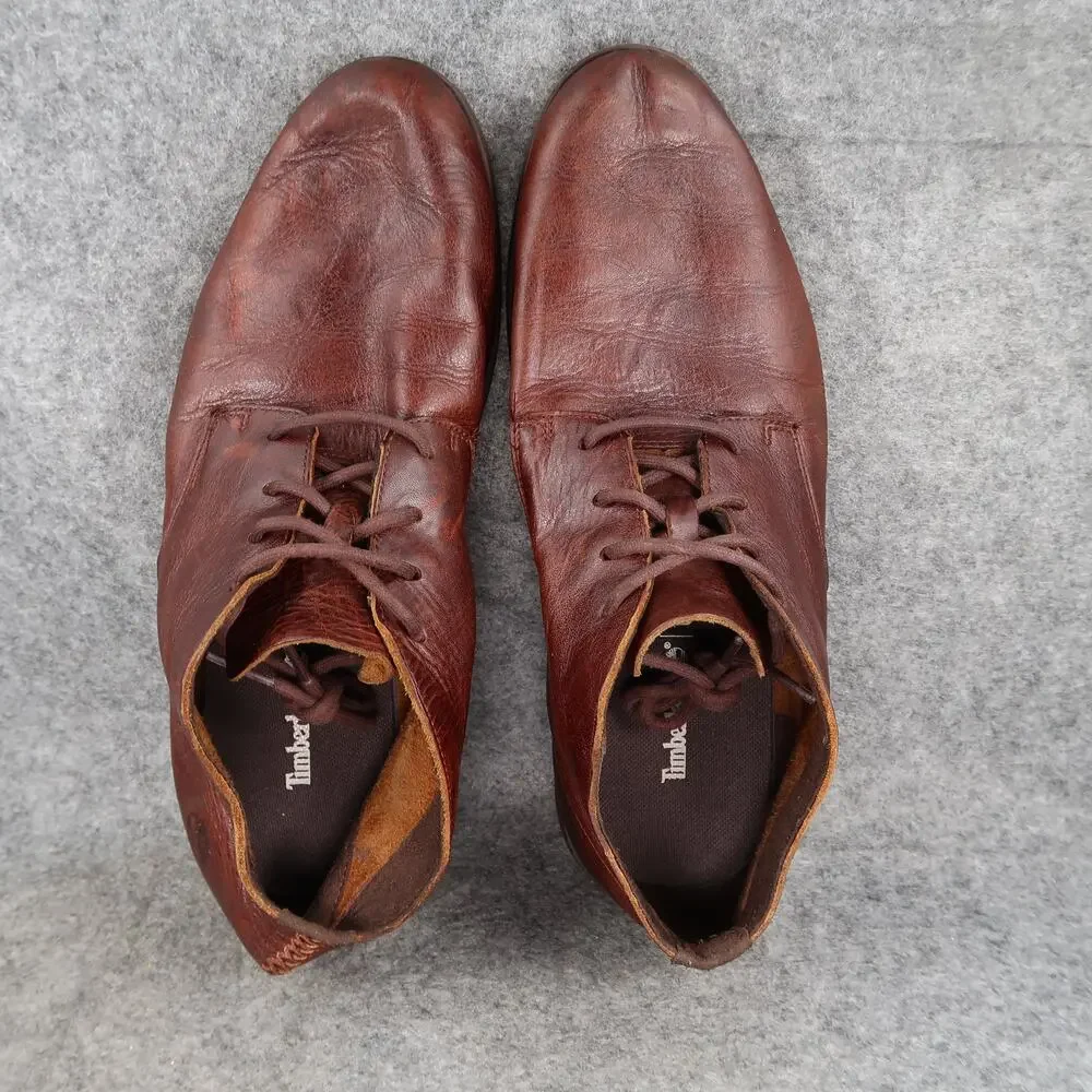 Timberland Shoes Mens 9 Yorkdale Chukka Leather Lace Up Streetwear Classic Brown